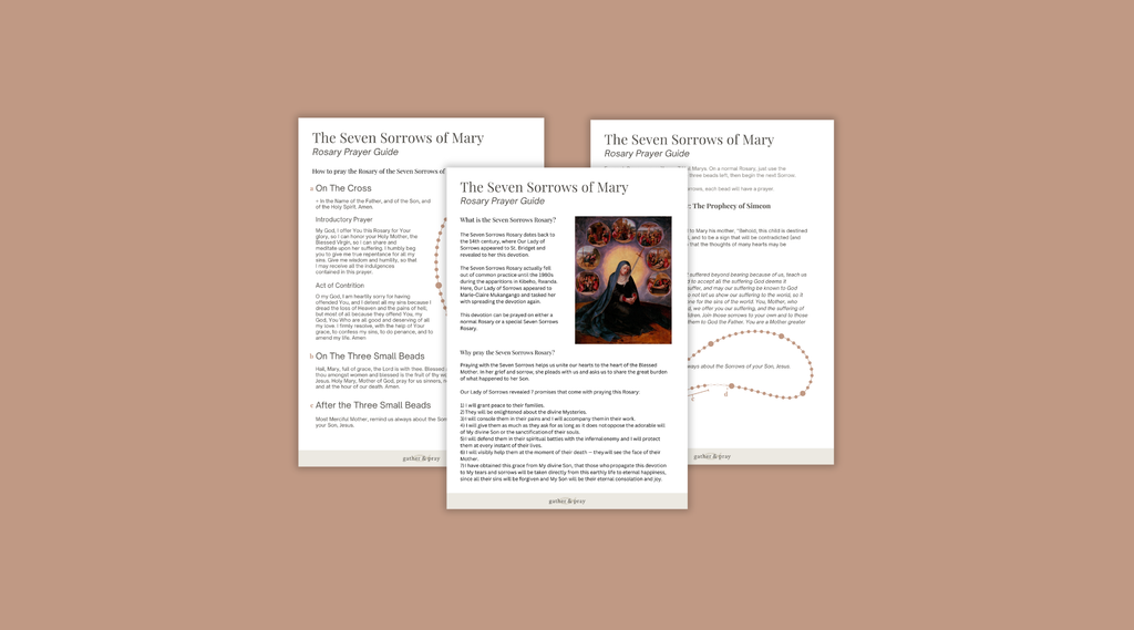 Seven Sorrows of Mary Rosary Prayer Guide